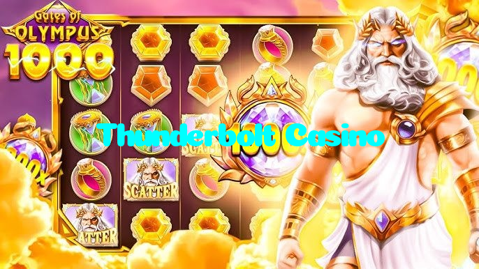 Thunderbolt Casino casino presented on mobile device in Pakistan with slots and live games