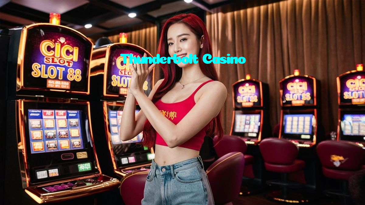 Thunderbolt Casino casino presented on mobile device in Pakistan with slots and live games